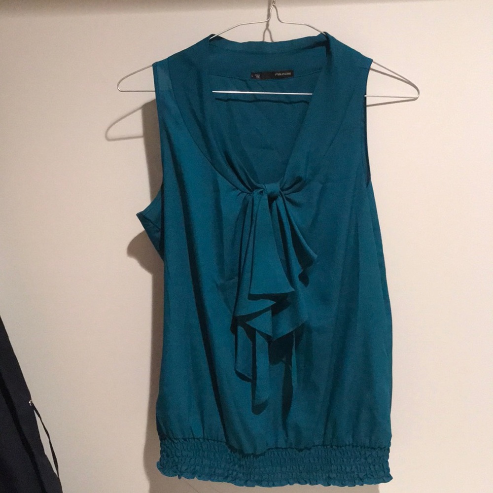 Large Marine Blue Blouse - 100% Polyester